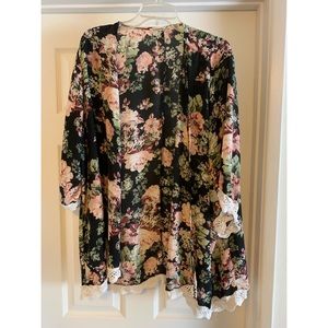 Liberty Love Floral Kimono - 3XL
